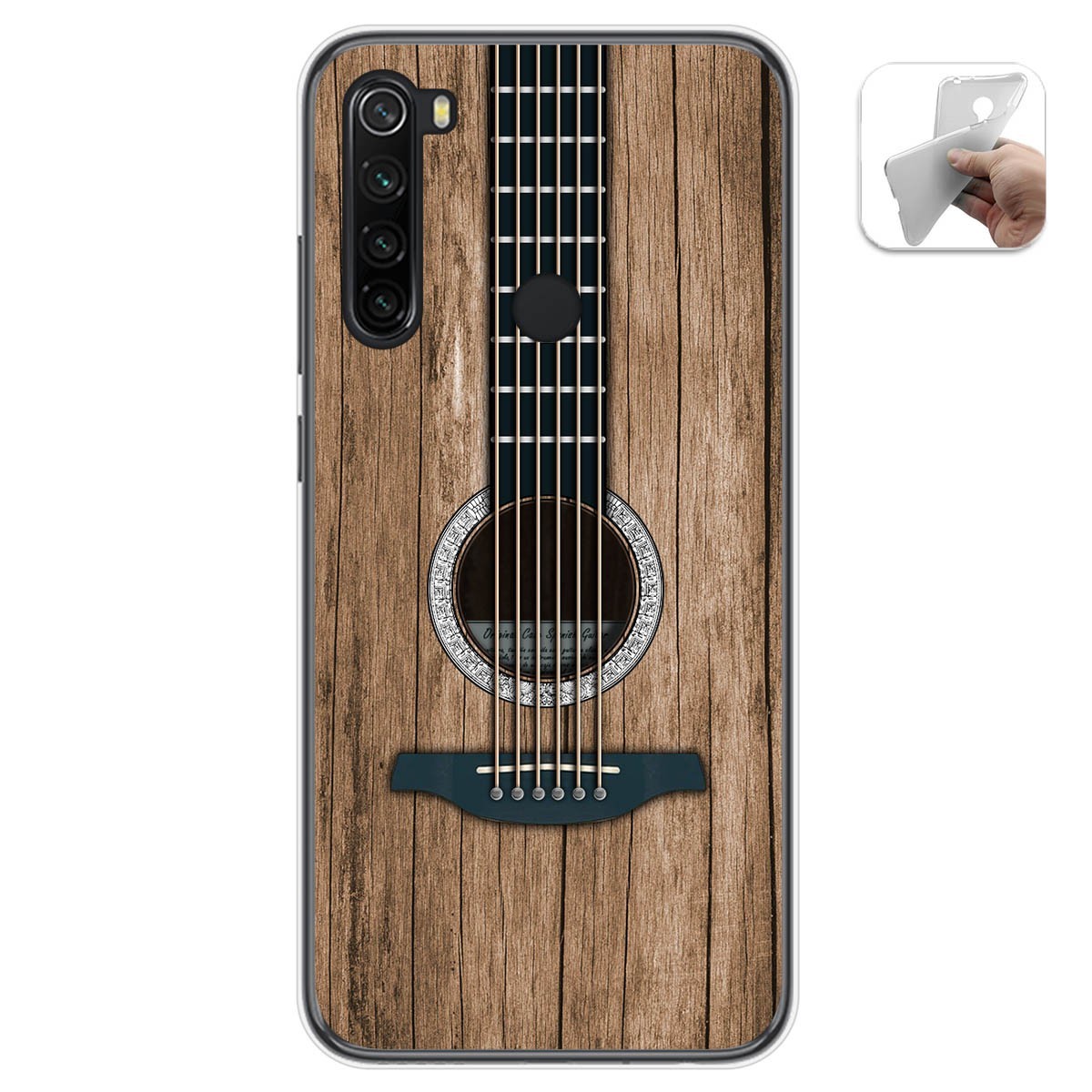 Funda Gel Tpu para Xiaomi Redmi Note 8 (2019/2021) diseño Madera 11 Dibujos