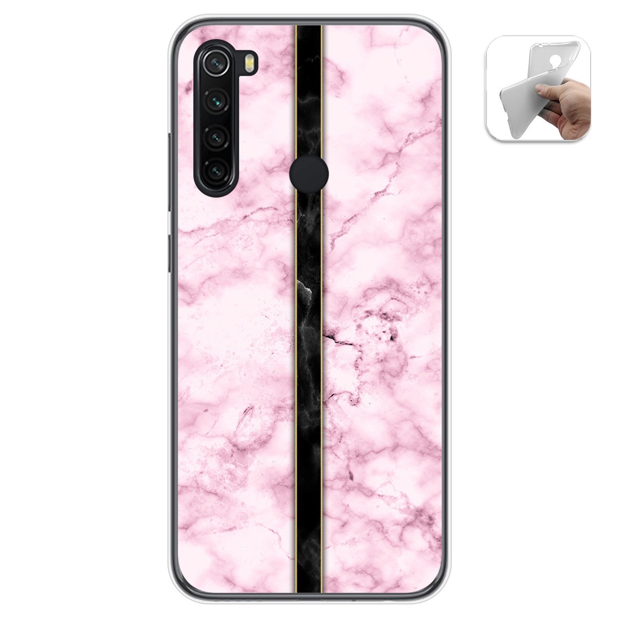 Funda Gel Tpu para Xiaomi Redmi Note 8 (2019/2021) diseño Mármol 04 Dibujos