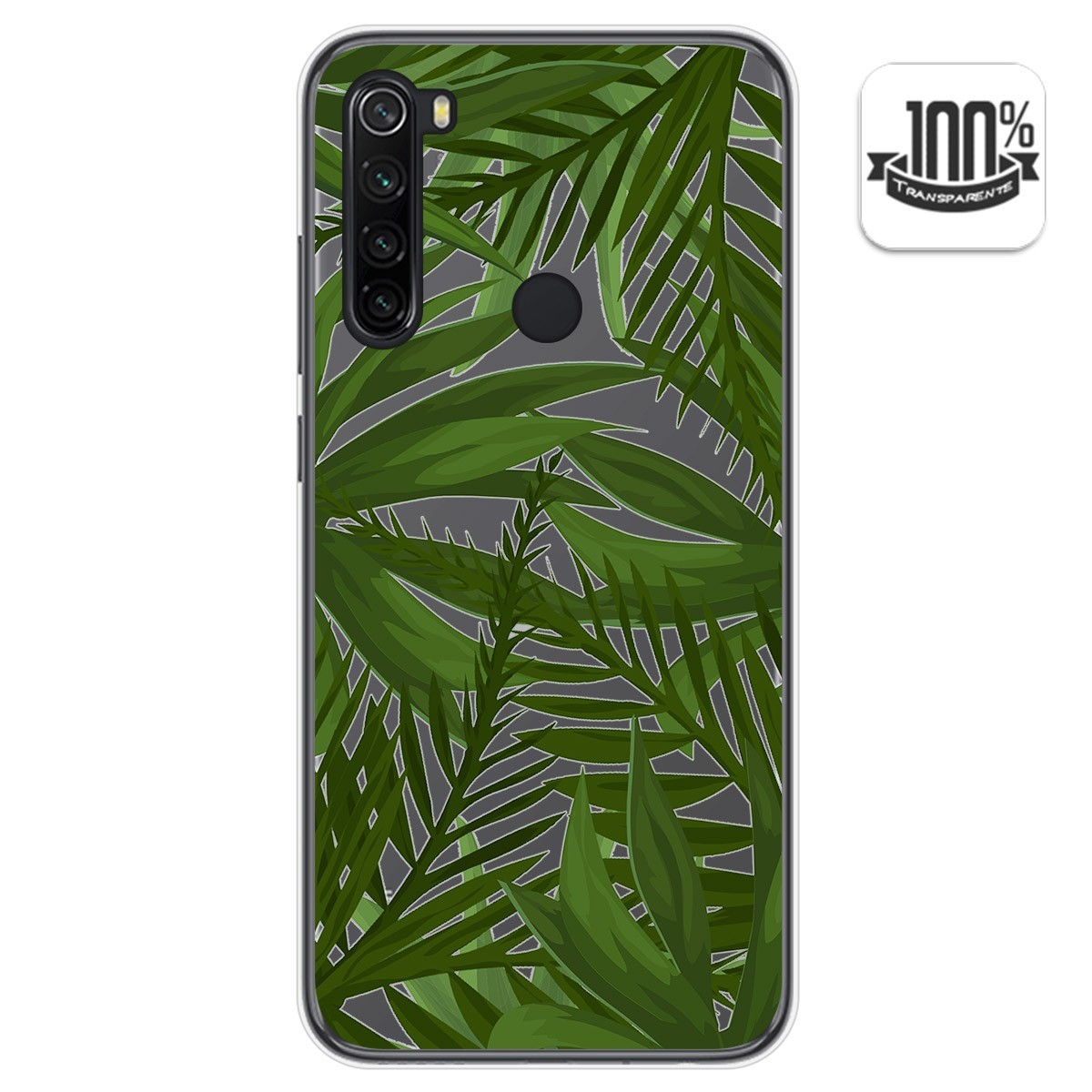 Funda Gel Transparente para Xiaomi Redmi Note 8 (2019/2021) diseño Jungla Dibujos