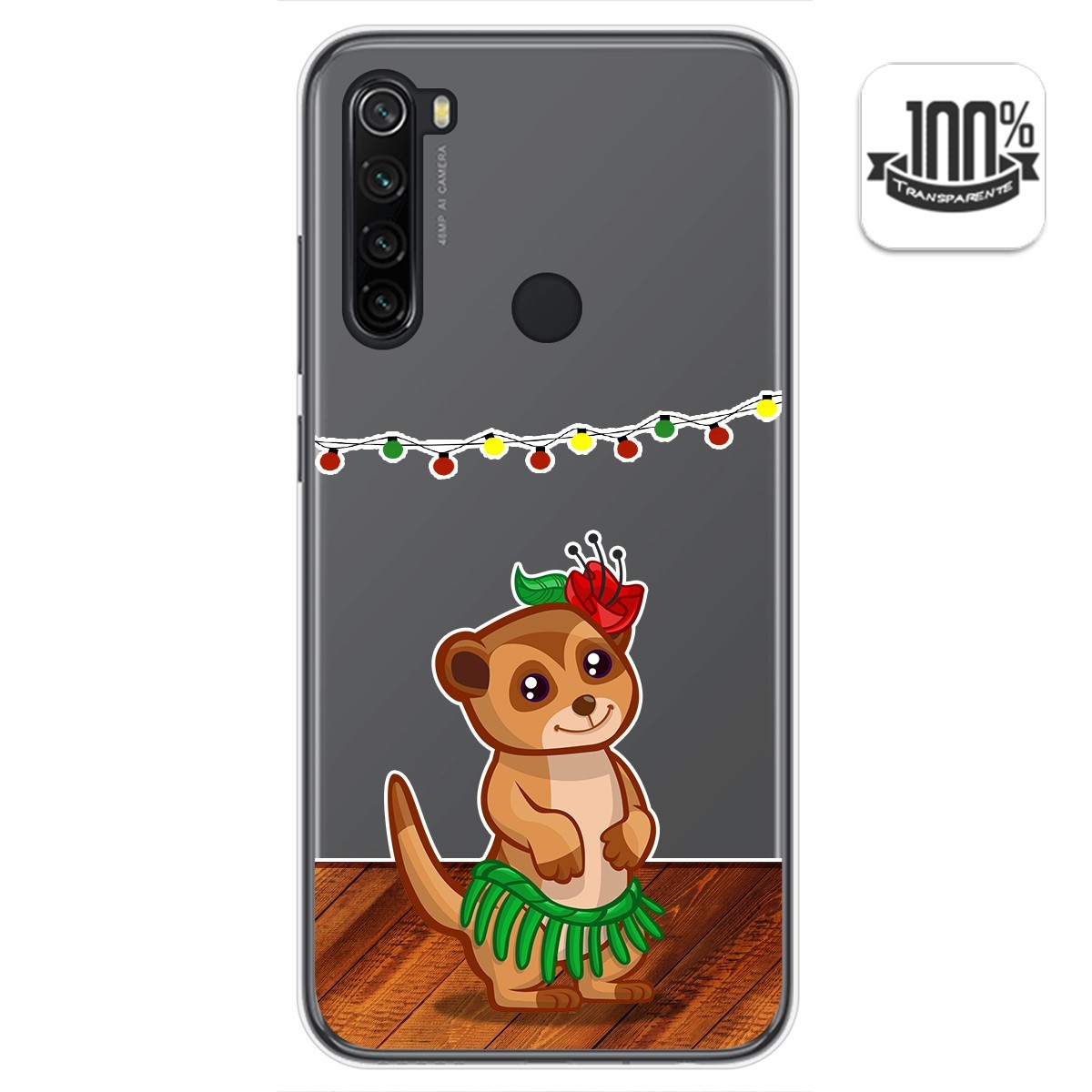 Funda Gel Transparente para Xiaomi Redmi Note 8 (2019/2021) diseño Suricata Dibujos