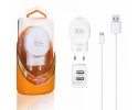 Cargador de Red + Cable USB Tipo C 2,4A Carga Rápida Marca Moxom