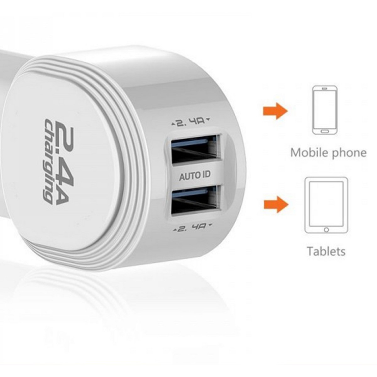 Cargador de Red + Cable USB Tipo C 2,4A Carga Rápida Marca Moxom