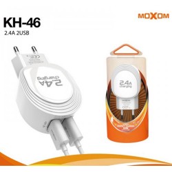 Cargador de Red + Cable Lightning 2,4A Carga Rápida Marca Moxom 2