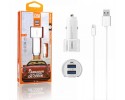 Cargador de Coche + Cable Lightning 2,3A Carga Rápida Marca Moxom