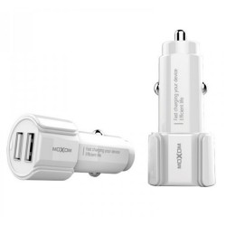 Cargador de Coche + Cable Micro USB 2,3A Carga Rápida Marca Moxom 2