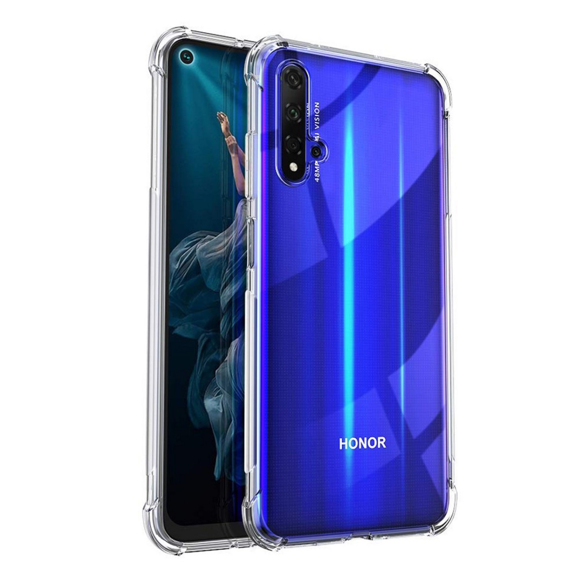 Funda Gel Tpu Anti-Shock Transparente para Huawei Nova 5T / Honor 20