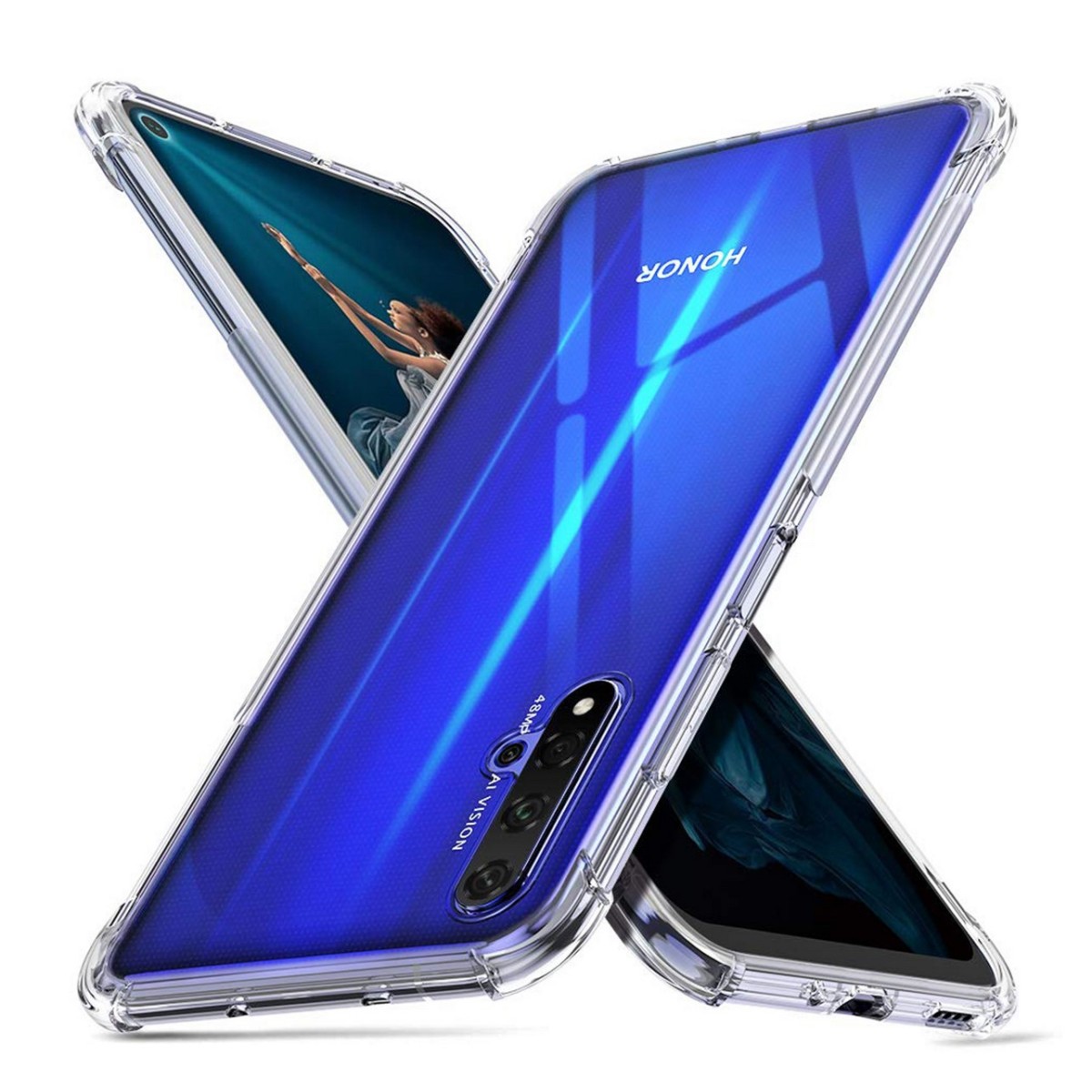 Funda Gel Tpu Anti-Shock Transparente para Huawei Nova 5T / Honor 20