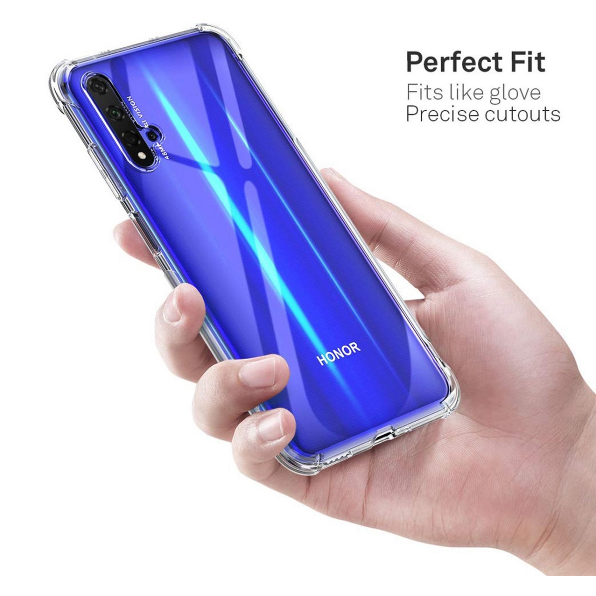 Funda Gel Tpu Anti-Shock Transparente para Huawei Nova 5T / Honor 20