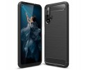 Funda Gel Tpu Tipo Carbon Negra para Huawei Nova 5T / Honor 20