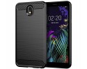 Funda Gel Tpu Tipo Carbon Negra para Lg K30