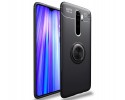 Funda Magnetica Soporte con Anillo Giratorio 360 para Xiaomi Redmi Note 8 Pro Negra