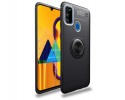 Funda Magnetica Soporte con Anillo Giratorio 360 para Samsung Galaxy M30s / M21 Negra