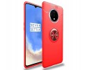 Funda Magnetica Soporte con Anillo Giratorio 360 para Oneplus 7T Roja