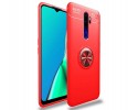 Funda Magnetica Soporte con Anillo Giratorio 360 para Oppo A9 2020 Roja