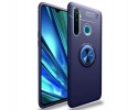 Funda Magnetica Soporte con Anillo Giratorio 360 para Realme 5 Pro Azul