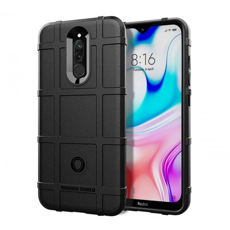 Funda Armor Rugged Shield Antigolpes para Xiaomi Redmi 8 color Negra