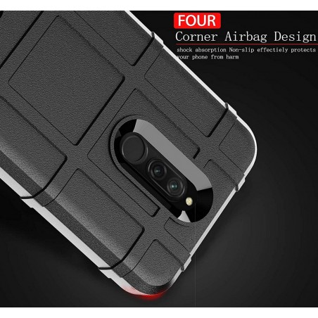 Funda Armor Rugged Shield Antigolpes para Xiaomi Redmi 8 color Negra
