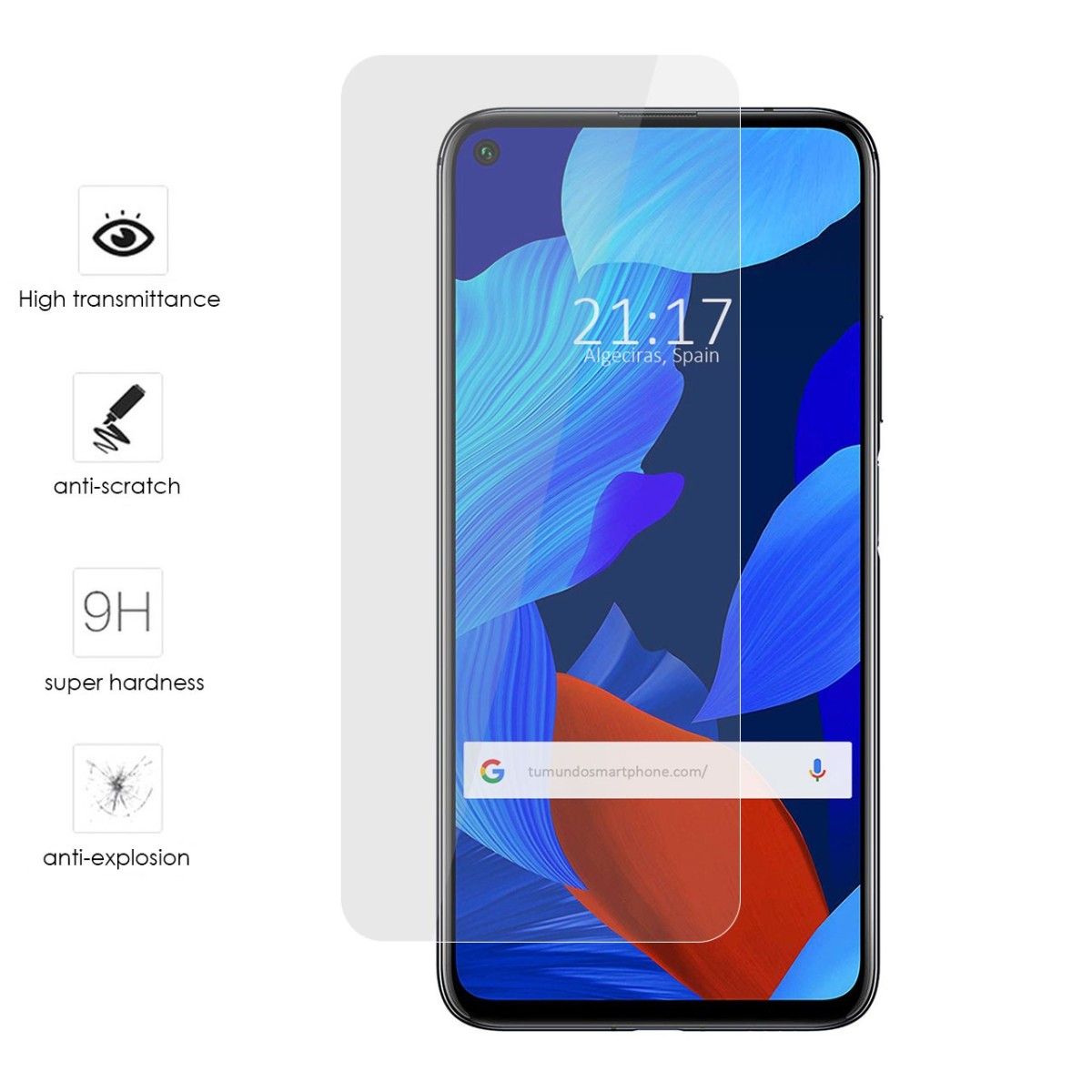 Protector Cristal Templado para Huawei Nova 5T / Honor 20 Vidrio