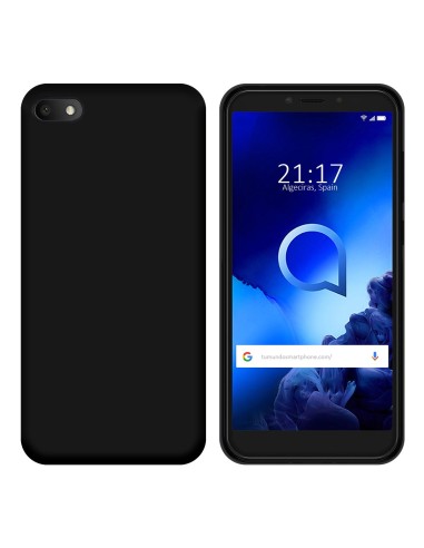 Funda Gel Tpu para Huawei Alcatel 1V 2019 Color Negra