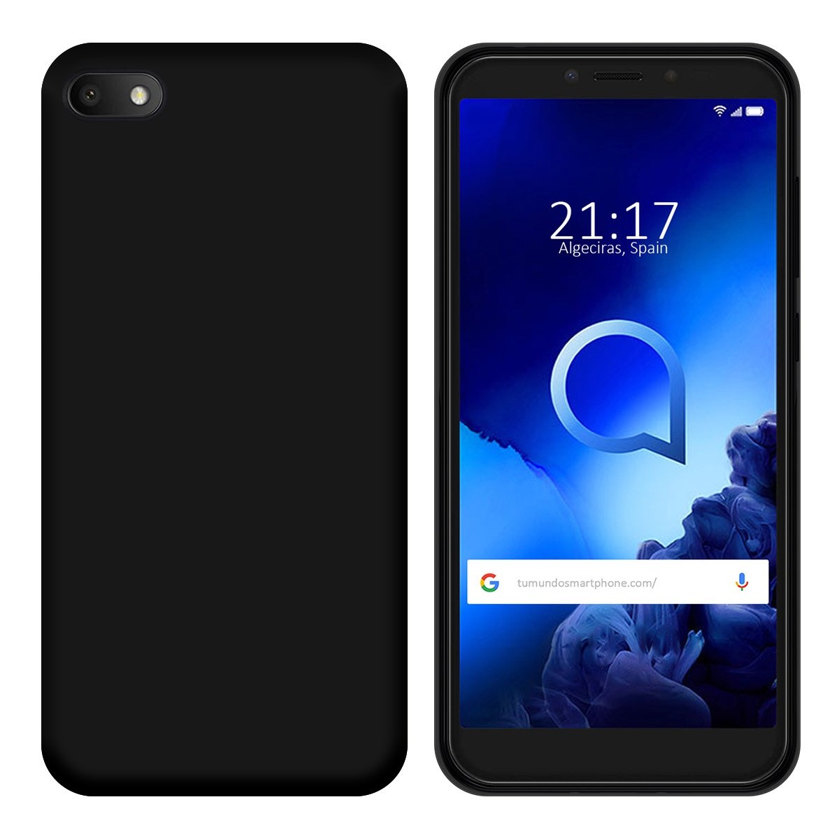 Funda Gel Tpu para Huawei Alcatel 1V 2019 Color Negra