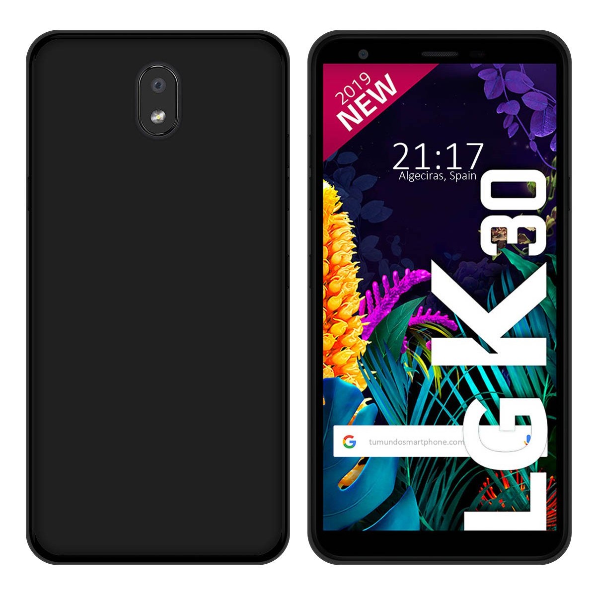 Funda Gel Tpu para Huawei Lg K30 Color Negra