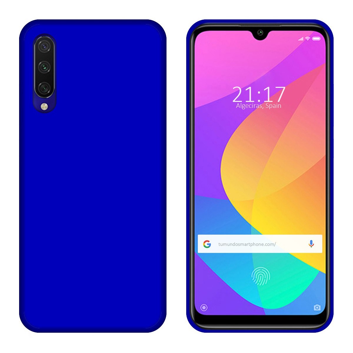 Funda Gel Tpu para Xiaomi Mi 9 Lite Color Azul