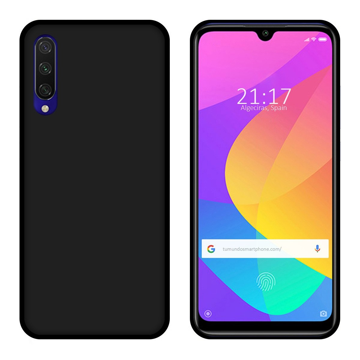 Funda Gel Tpu para Xiaomi Mi 9 Lite Color Negra