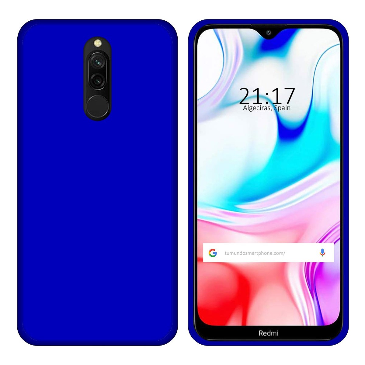 Funda Gel Tpu para Xiaomi Redmi 8 Color Azul