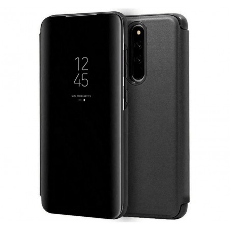 Funda Flip Cover Clear View para Xiaomi Redmi 8 color Negra