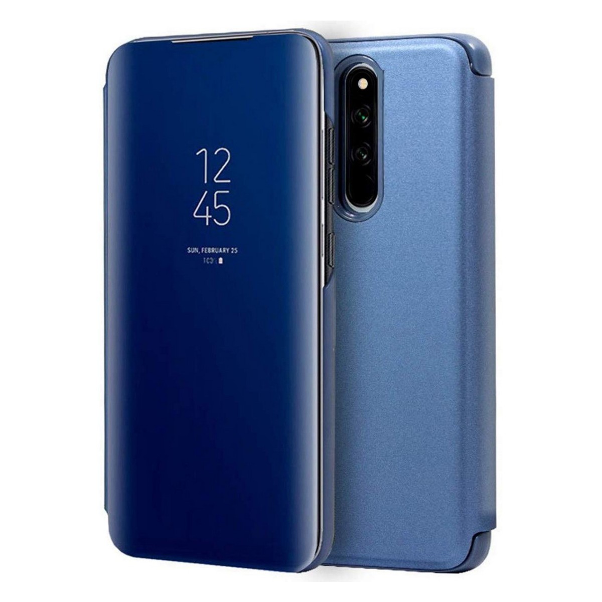 Funda Flip Cover Clear View para Xiaomi Redmi 8 color Azul