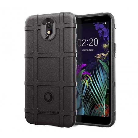 Funda Armor Rugged Shield Antigolpes para Lg K30 color Negra