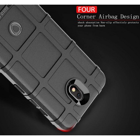 Funda Armor Rugged Shield Antigolpes para Lg K30 color Negra