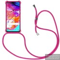 Funda Colgante con Cordon para Samsung Galaxy A40 color Rosa