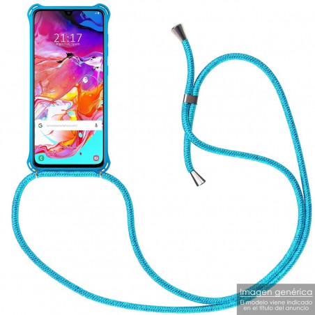 Funda Colgante con Cordon para Samsung Galaxy Note10 color Azul