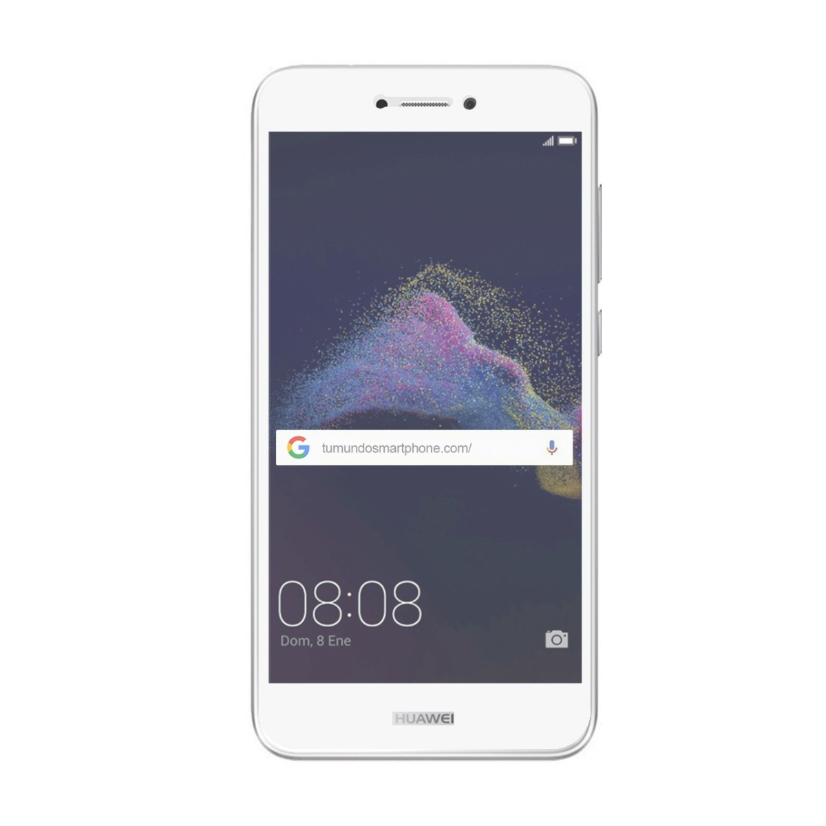 Protector Cristal Templado Frontal Completo Blanco para Huawei P8 Lite 2017 Vidrio