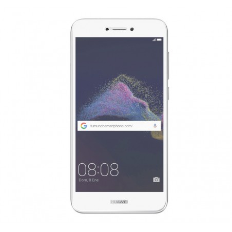 Protector Cristal Templado Frontal Completo Blanco para Huawei P8 Lite 2017 Vidrio