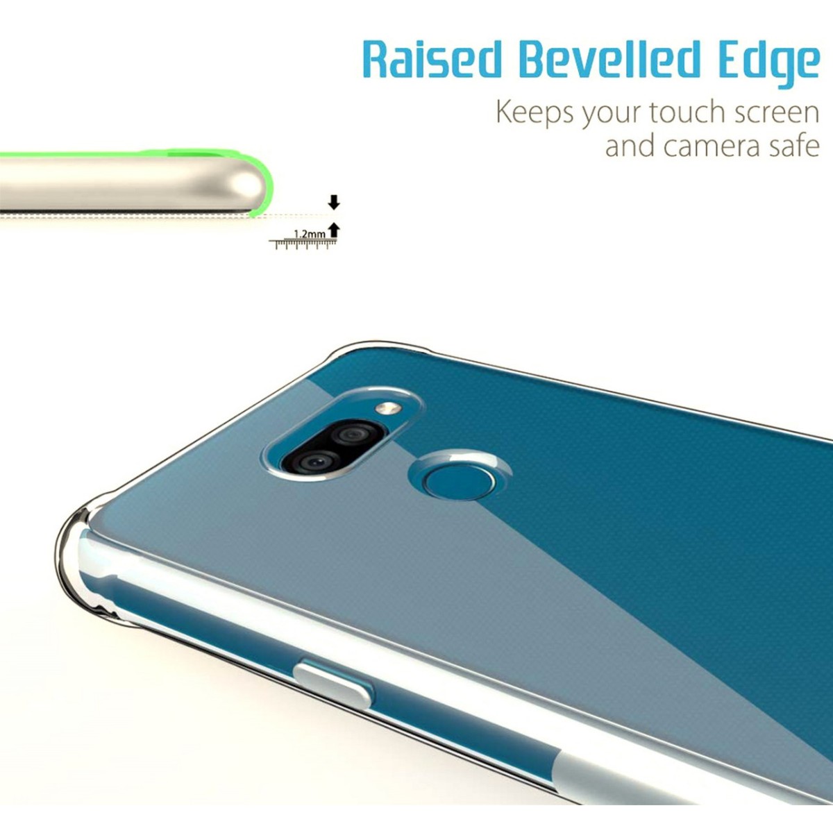 Funda Gel Tpu Anti-Shock Transparente para Lg K40S