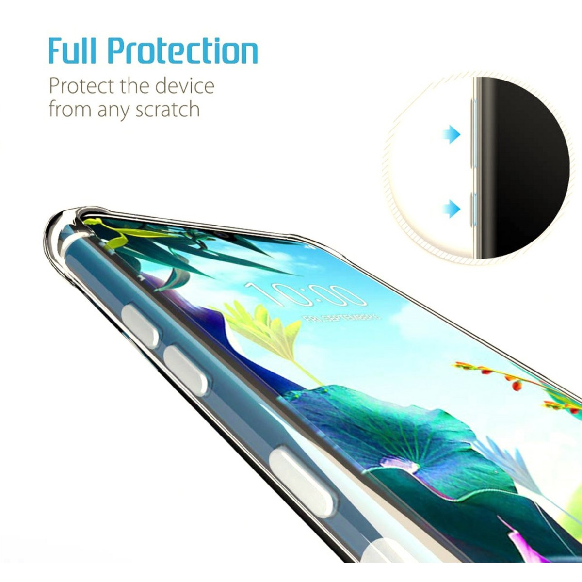 Funda Gel Tpu Anti-Shock Transparente para Lg K40S