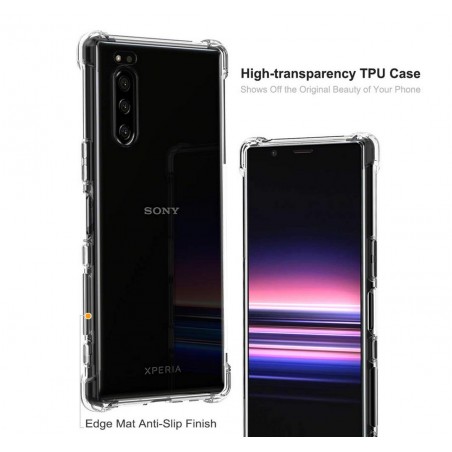 Funda Gel Tpu Anti-Shock Transparente para Sony Xperia 5
