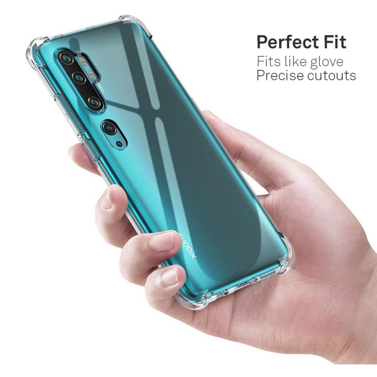 Funda Gel Tpu Anti-Shock Transparente para Xiaomi Mi Note 10