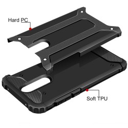 Funda Tipo Hybrid Tough Armor (Pc+Tpu) Negra para Xiaomi Redmi 8A 2