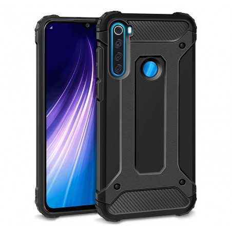 Funda Tipo Hybrid Tough Armor (Pc+Tpu) Negra para Xiaomi Redmi Note 8 (2019/2021)