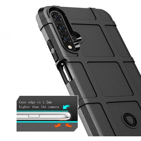 Funda Armor Rugged Shield Antigolpes para Huawei Nova 5T / Honor 20 color Negra