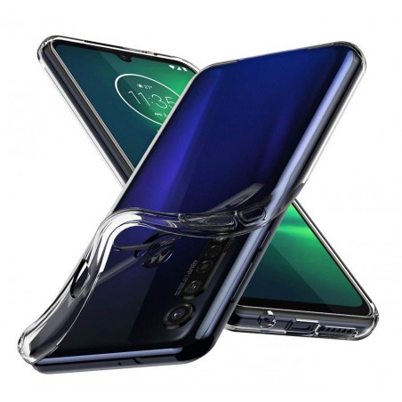 Funda Gel Tpu Fina Ultra-Thin 0,5mm Transparente para Motorola Moto G8 Plus