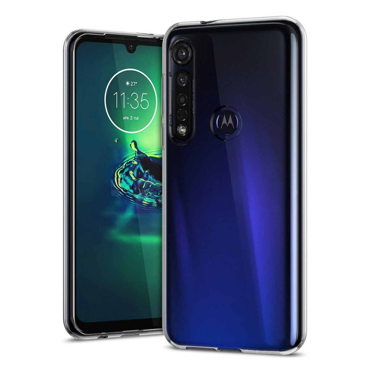 Funda Gel Tpu Fina Ultra-Thin 0,5mm Transparente para Motorola Moto G8 Plus