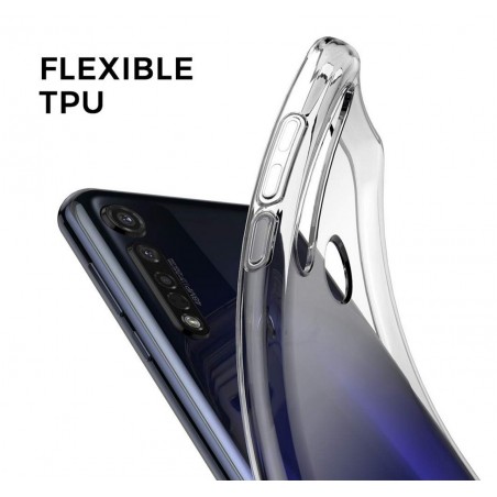 Funda Gel Tpu Fina Ultra-Thin 0,5mm Transparente para Motorola Moto G8 Plus