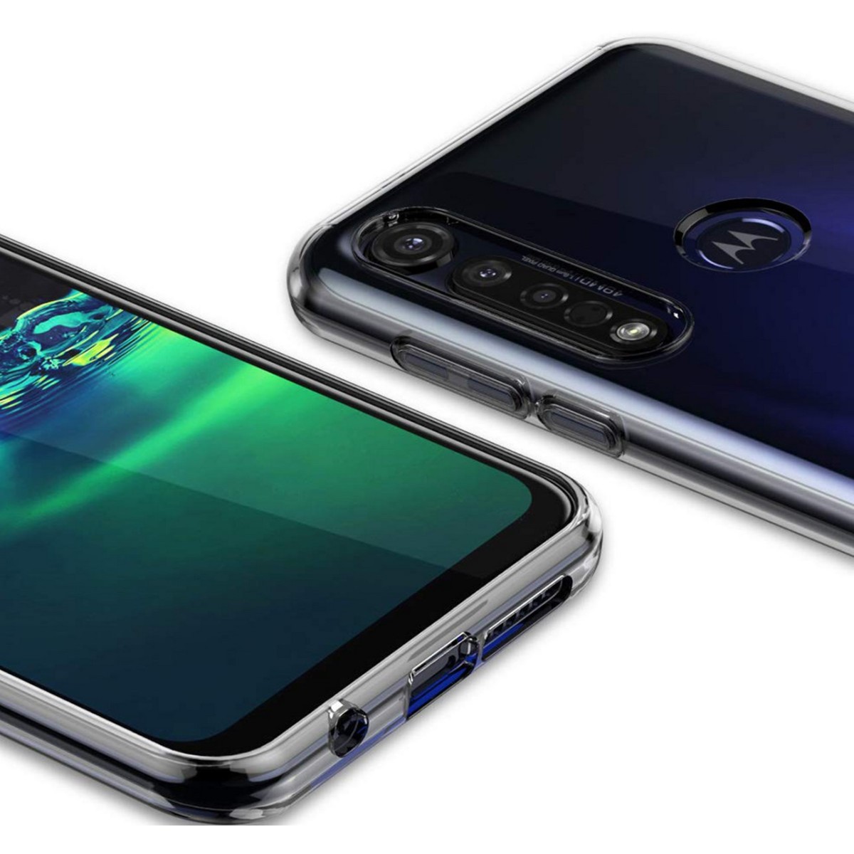 Funda Gel Tpu Fina Ultra-Thin 0,5mm Transparente para Motorola Moto G8 Plus