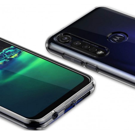 Funda Gel Tpu Fina Ultra-Thin 0,5mm Transparente para Motorola Moto G8 Plus