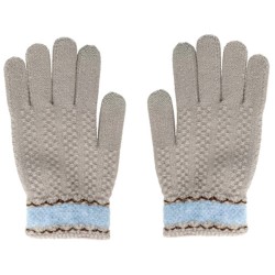 Guantes para pantallas Táctiles color Gris - Azul 2