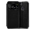 Funda Libro Soporte con Ventana para Alcatel 1S (2019) Color Negra